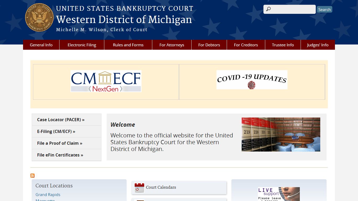 Western District of Michigan | United States Bankruptcy Court